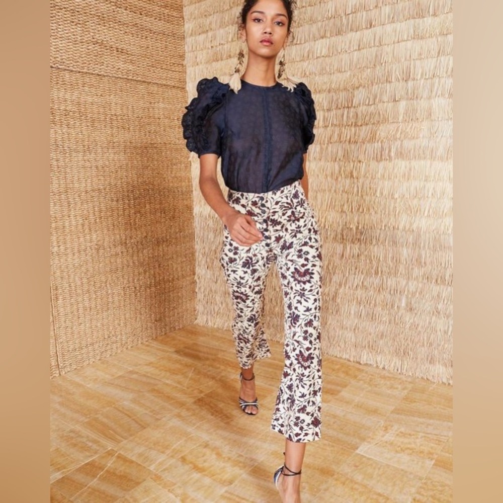Ulla Johnson Ellis Jean in Floral Vine